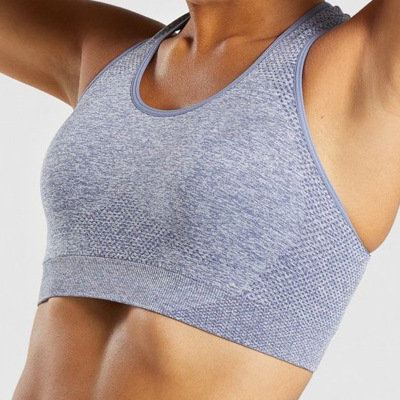 Bra quick-dry top seamless two-layer knitted running vest with padded chest