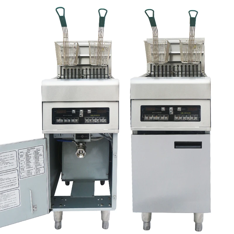 Электрическая Фритюрница из нержавеющей стали 28 л/бак вертикальная фритюрница с