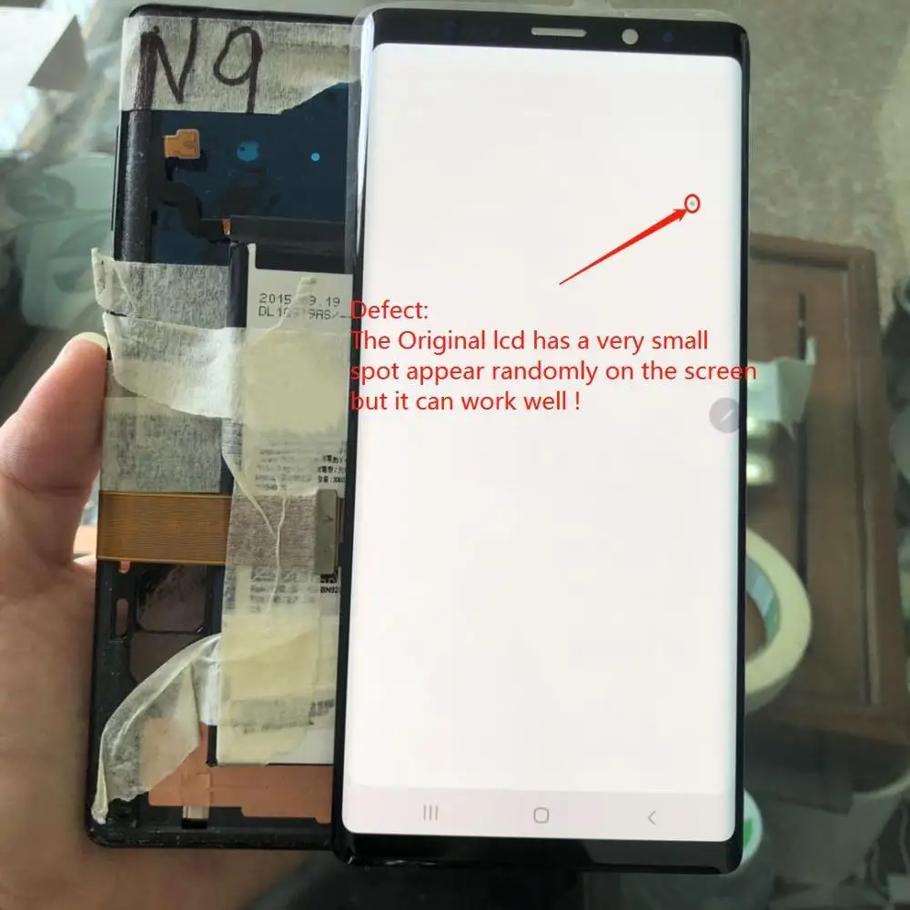 Оригинальный AMOLED ЖК дисплей для SAMSUNG GALAXY Note 9 Note9 N960D N960F 6 4 &quotЖК + сенсорный экран дигитайзер с небольшой