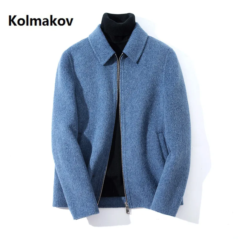 2020 Winter coat Men's Albaca double-faced cashmere trench coat Men's casual windbreaker 100% woolen coats men overcoat 2020 Winter coat Men's Albaca double-faced cashmere trench coat Men's casual windbreaker 100% woolen coats men overcoat
