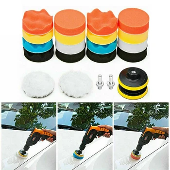 

Waxing Polishing Pads 3inch 80mm Compound Woolen Sucker Adapter With Shank