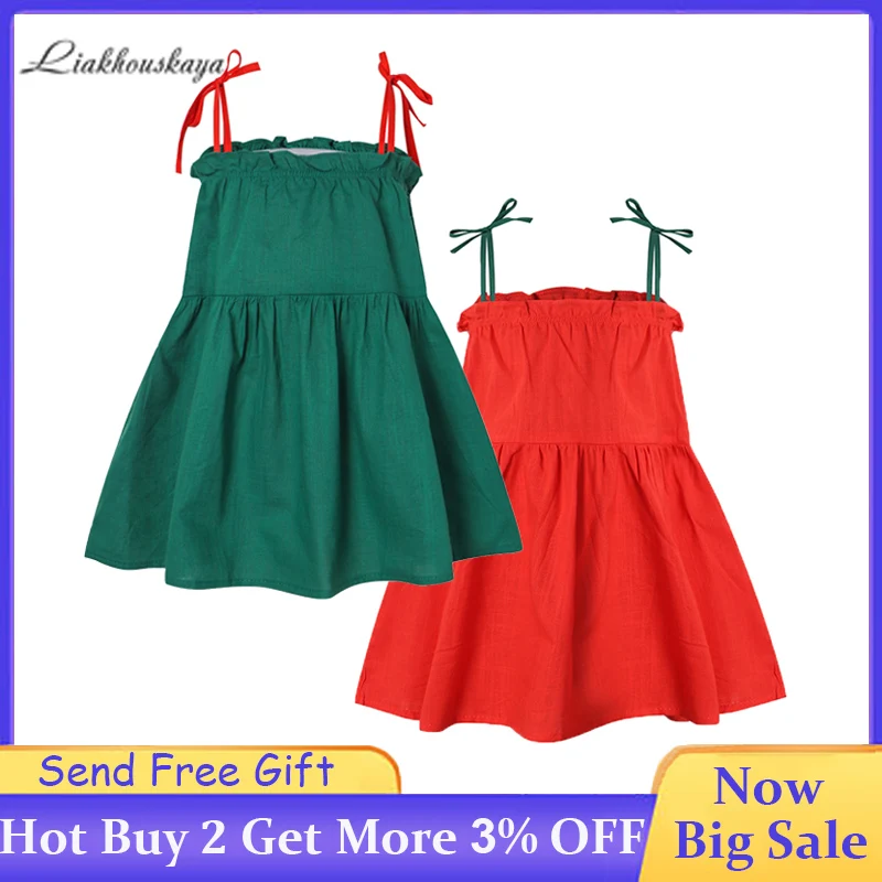 2020 платья для девочек детское Хлопковое платье на бретельках вечерние принцессы