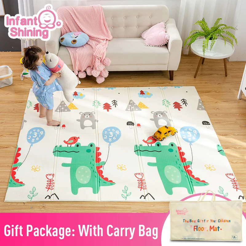 Infantile brillant bébé tapis tapis de jeu pour enfants 180*200*1.5cm tapis de jeu plus épais plus grand enfants tapis doux bébé tapis rampant tapis de sol