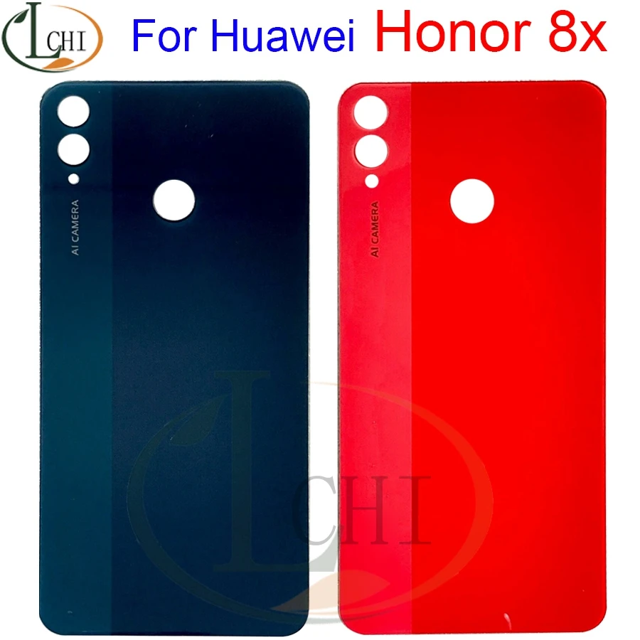 Крышка батарейного отсека для HUAWEI Honor 8X Задняя стеклянная крышка корпуса панель |