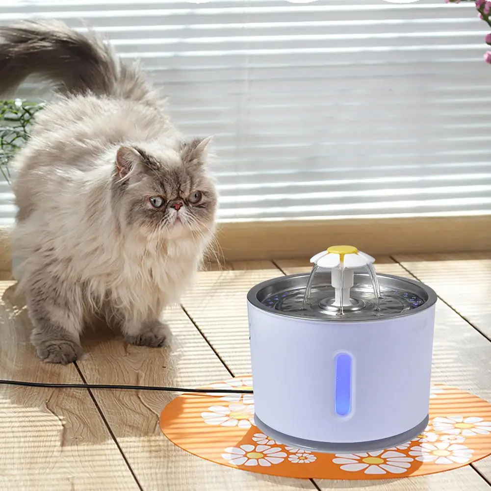 Котенок щенок диспенсер для воды для домашних животных кошка 2.4L Электрический фонтан для животных Автоматическая умная чаша для собачьего питья товары для домашних животных
