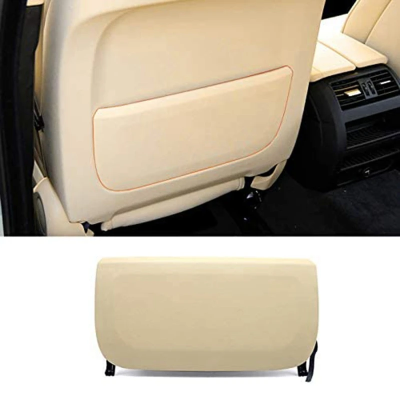 Seat Backrest Pocket Cover Pu Leather Seat Back Storage Pocket Panel