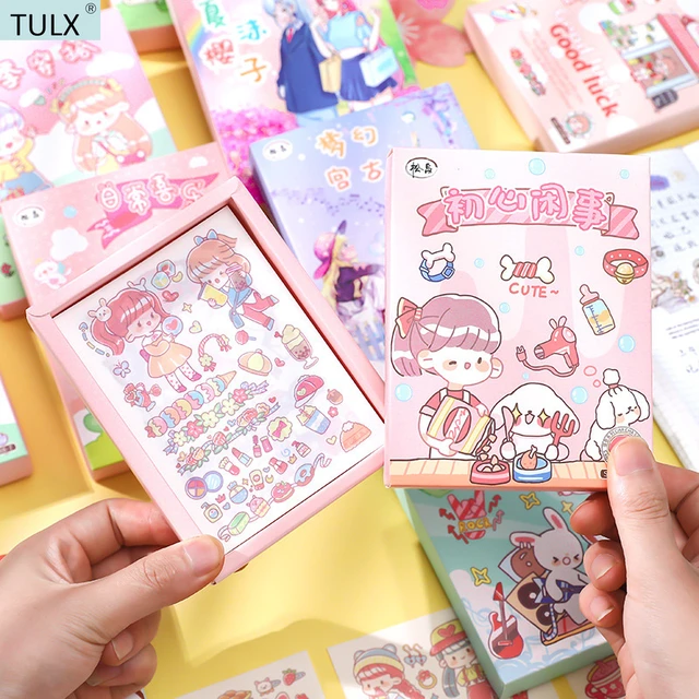 TULX korean stationery stickers kawaii stickers scrapbooking stickers thank  you stickers cute stickers stickers aesthetic - AliExpress
