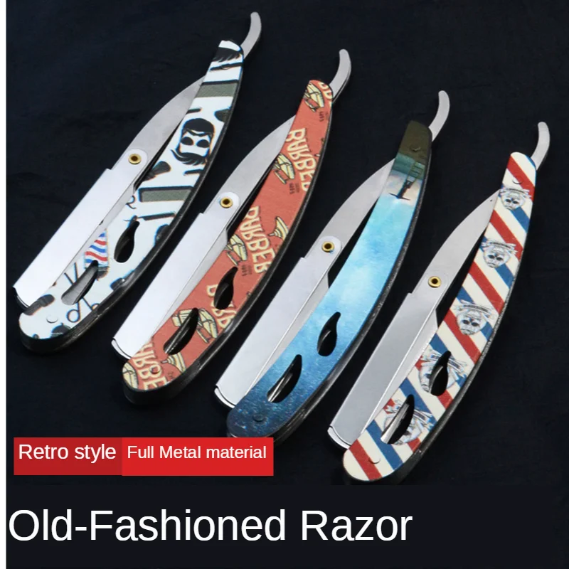 

Shaver Razor Retro Vintage Manual Razor Shaving Knife Holder Barber Shaving Eyebrow Razor Shaver G1126