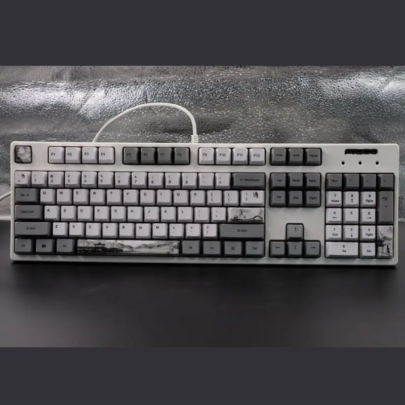 113 Key Ink Landscape Keycap OEM PBT ANIS Layout Keycaps Full Set Mechanical Keyboard Keycaps PBT Dye-Sublimation Keycap 113 Key Ink Landscape Keycap OEM PBT ANIS Layout Keycaps Full Set Mechanical Keyboard Keycaps PBT Dye-Sublimation Keycap