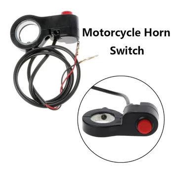 

7/8'' Universal Motorcycle Handlebar Switch Horn Starter Kill Button Switch E-Bike Motor Single Switch ON/OFF Button
