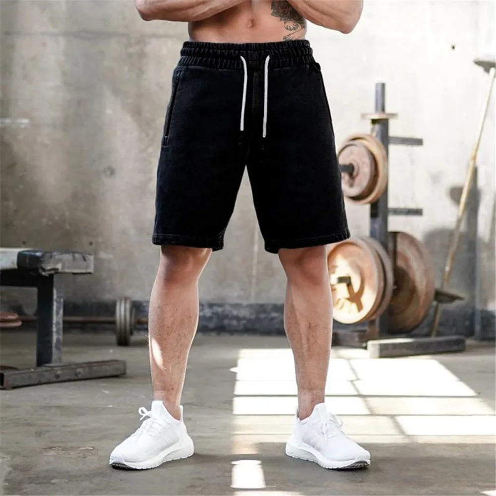 2020 Men Fashion trend brand casual 5 points pants Running training Fitness Jogger shorts street style solid pockerts sweatpants