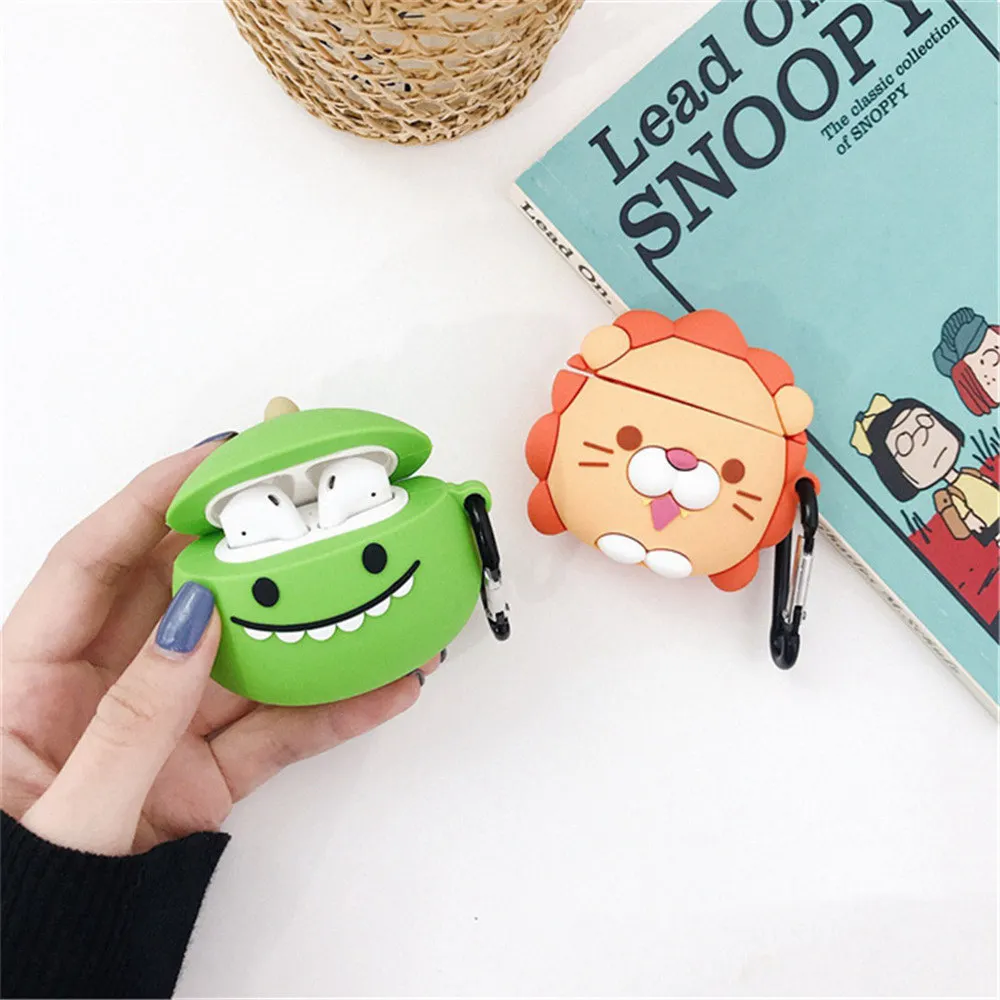 Q UNCLE Bulldog защитный чехол для Apple Airpods беспроводной Bluetooth 2 поколения Tide индивидуальность стерео силиконовая гарнитура коробка