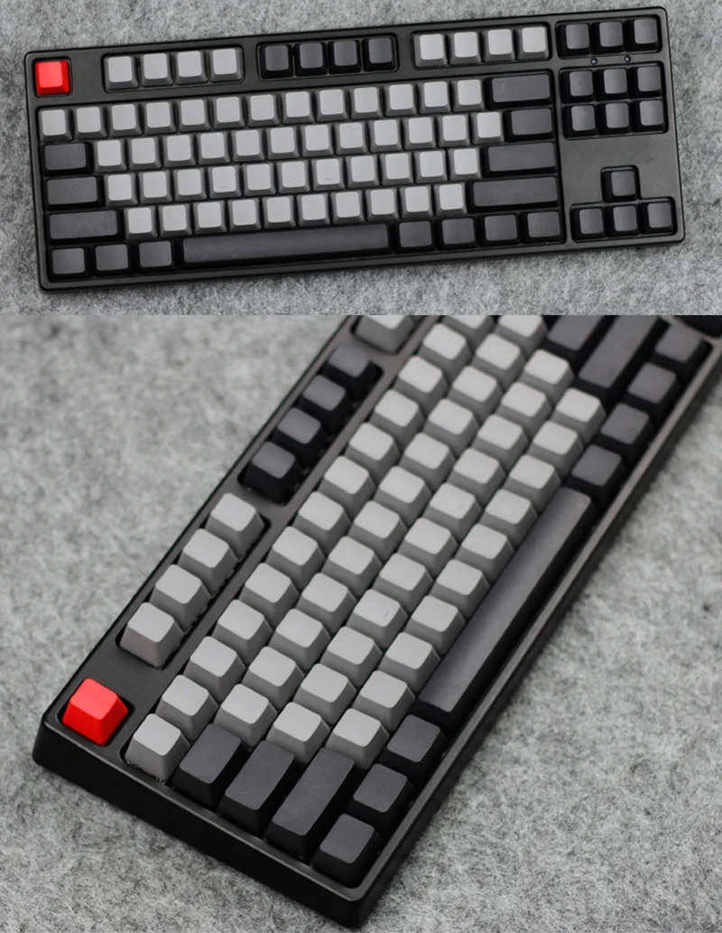 108 клавиш PBT Keycap черный серый смешанный Dolch толстый PBT OEM профиль для Cherry MX переключатели клавиатура Keycap добавить Mac ключ