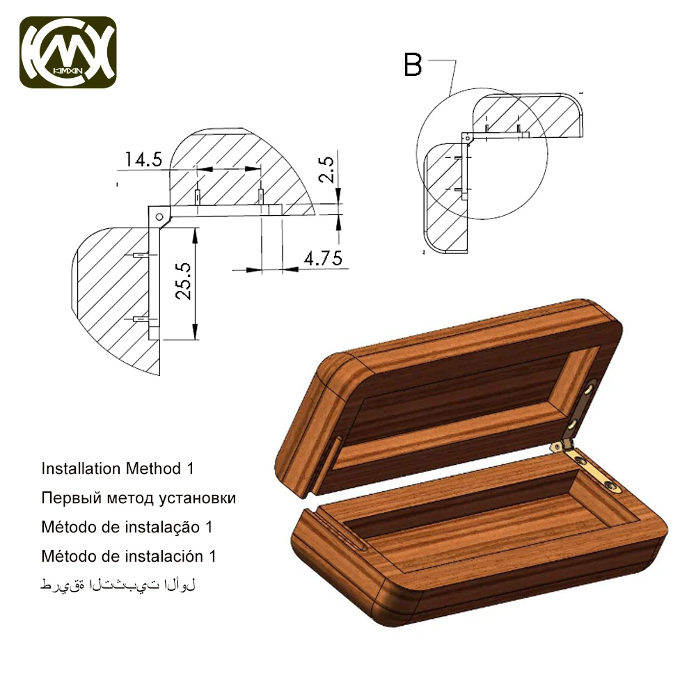 32 шт. деревянные петли из цинкового сплава 30 х30х6 мм|spring hinge|hinged supportbox hinges |