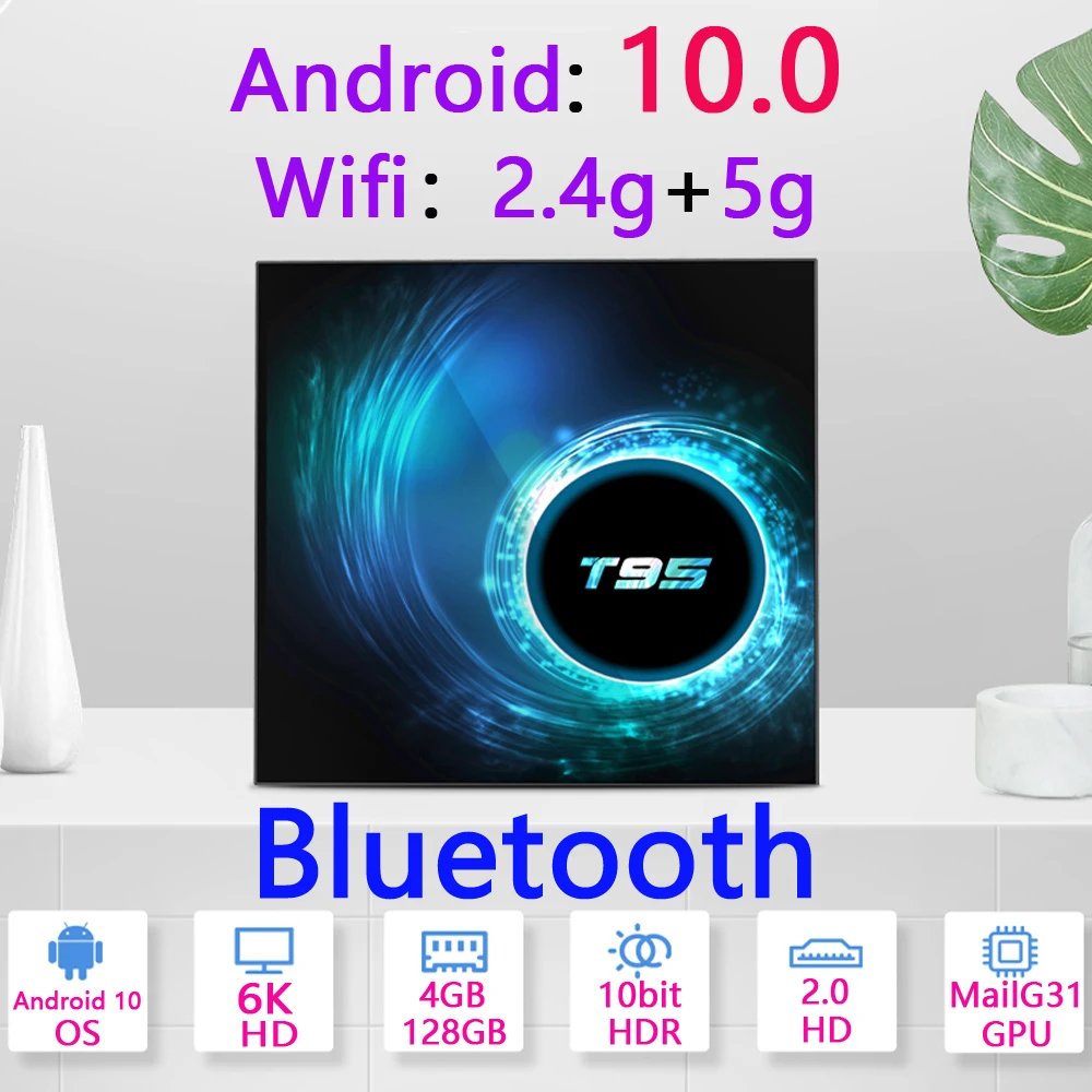 2020 New Android 10 smart Tv Box 4K set-top box  6K 2gb 4gb 32g 64gb 128gb h616 mini media Player