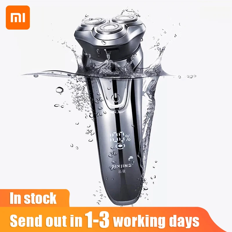 Xiaomi Pinjing мужская электробритва со съемным USB перезаряжаемая моющаяся бритва