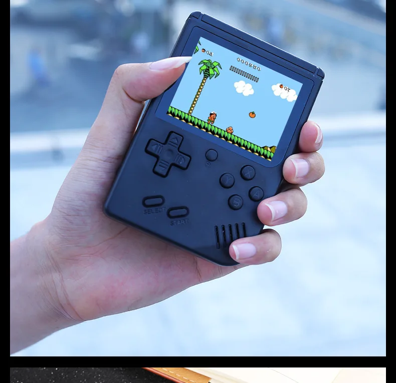 Портативная игровая приставка в 8-битный ретро мини Портативный 3,0 дюймов Цвет ЖК-дисплей игровая консоль 500 в 1 встроенный игровая консоль для детского подарка