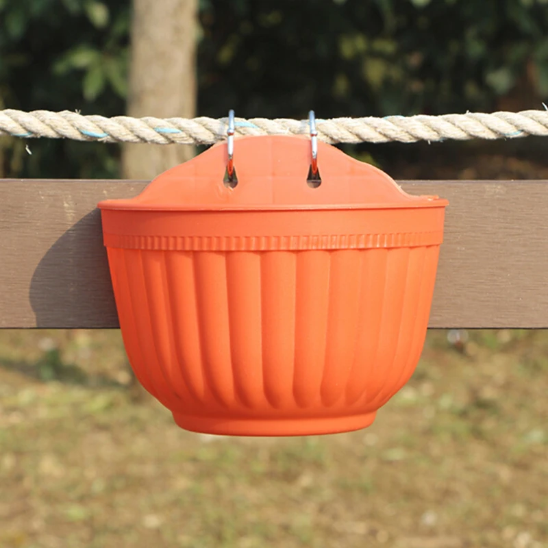 Растительный цветочный горшок подвесной полимерный Дом Сад Двор DIY & крючки