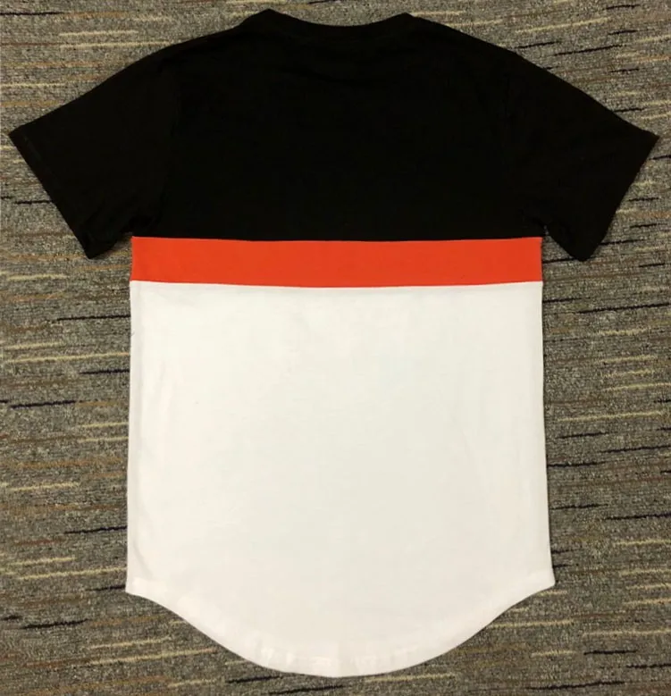 Мужская мода лето ss Sik Silk Kanye West Sik Silk Мужская Повседневная футболка в стиле хип-хоп с неровным закругленным подолом и коротким рукавом