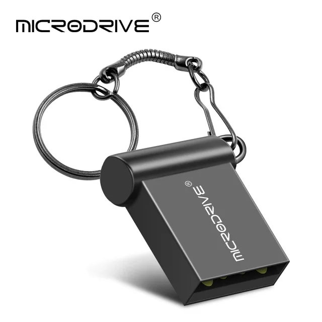 Супер мини металлический usb ключ 64 Гб USB флеш-накопитель cle usb 32 ГБ Портативный 4 ГБ 8 ГБ 32 ГБ 64 Гб карта памяти 128 ГБ флеш-накопитель - Цвет: Черный