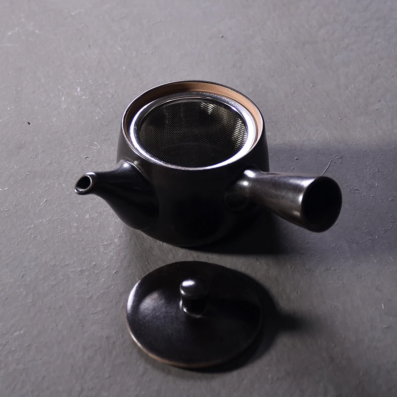 LUWU черная посуда керамическая kyusu китайские чайники кунг-фу чайная кружка, сосуды для питья 250 мл