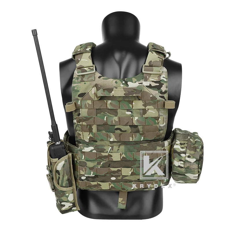 KRYDEX LBT 6094A Тактический модульный жилет Мультикам для переноски тарелок MOLLE