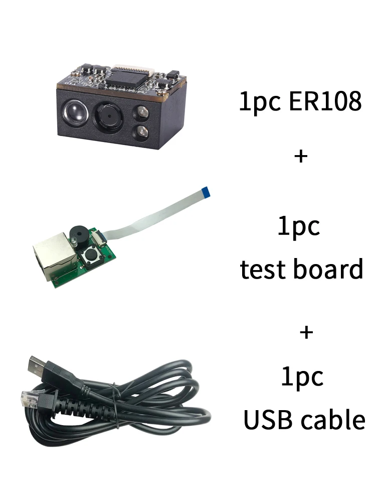 Million Pixels Cheap Embedded Module 1D 2D BarCode Reader QR Code Scanner Embedded Barcode Scanner Engine Module USB/TTL/232