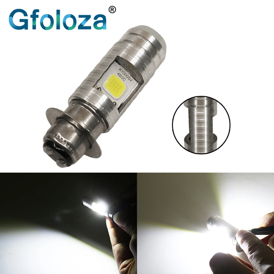 Gfoloza 1 шт. H6 H6M P15D BA20D светодиодные мотоциклетные фары Противотуманные