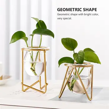 

1 Pc Glass Vase Nordic Style Vase Decorative Plants Flower Artistic Vase