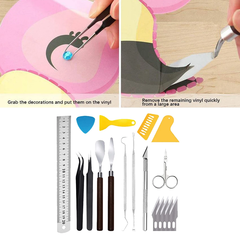 Precision Craft Vinyl Weeding Tool Hobby Basic Vinyl Kit for Cricut Dried Flower 