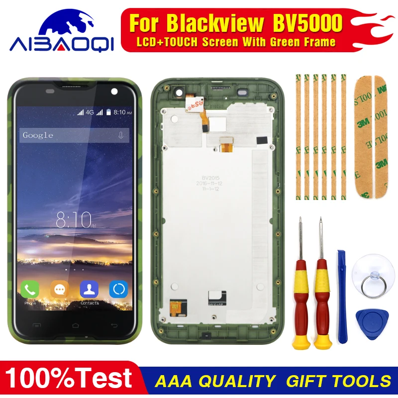 100% Оригинальный Blackview BV5000 ЖК дисплей + сенсорный экран 1280X720 5 0 дюймов в сборе для