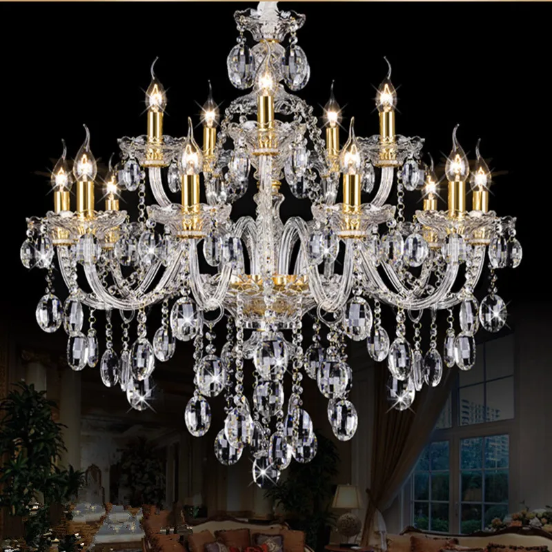 Золотая люстра в итальянском стиле для гостиной свадебные люстры большие фойе