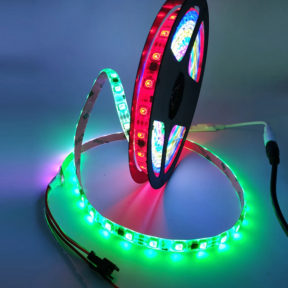 Пиксельная светодиодная лента WS2811 5050 RGB 5 м 12 в постоянного тока полноцветная