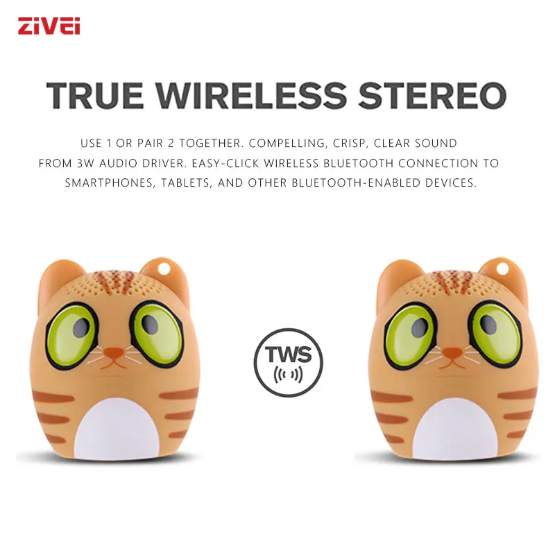US $5.99 Animal Wireless Mini Speaker, Fashion Micro Speaker, Powerful Wireless Bluetooth Speaker Stereo with Boom Bass, Mini Sound Box