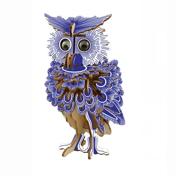 

Wooden ornament 3D three-dimensional assembly model puzzle manual simulation Building Blocks Construction Toys For Children