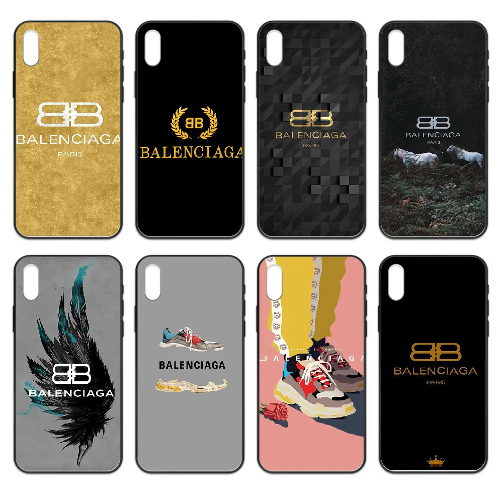 French luxury brand Phone case cover hull For iphone 4 4s 5 5S SE 5C 6 6S 7 8 plus X XS XR 11 PRO MAX 2020 black waterproof | Мобильные