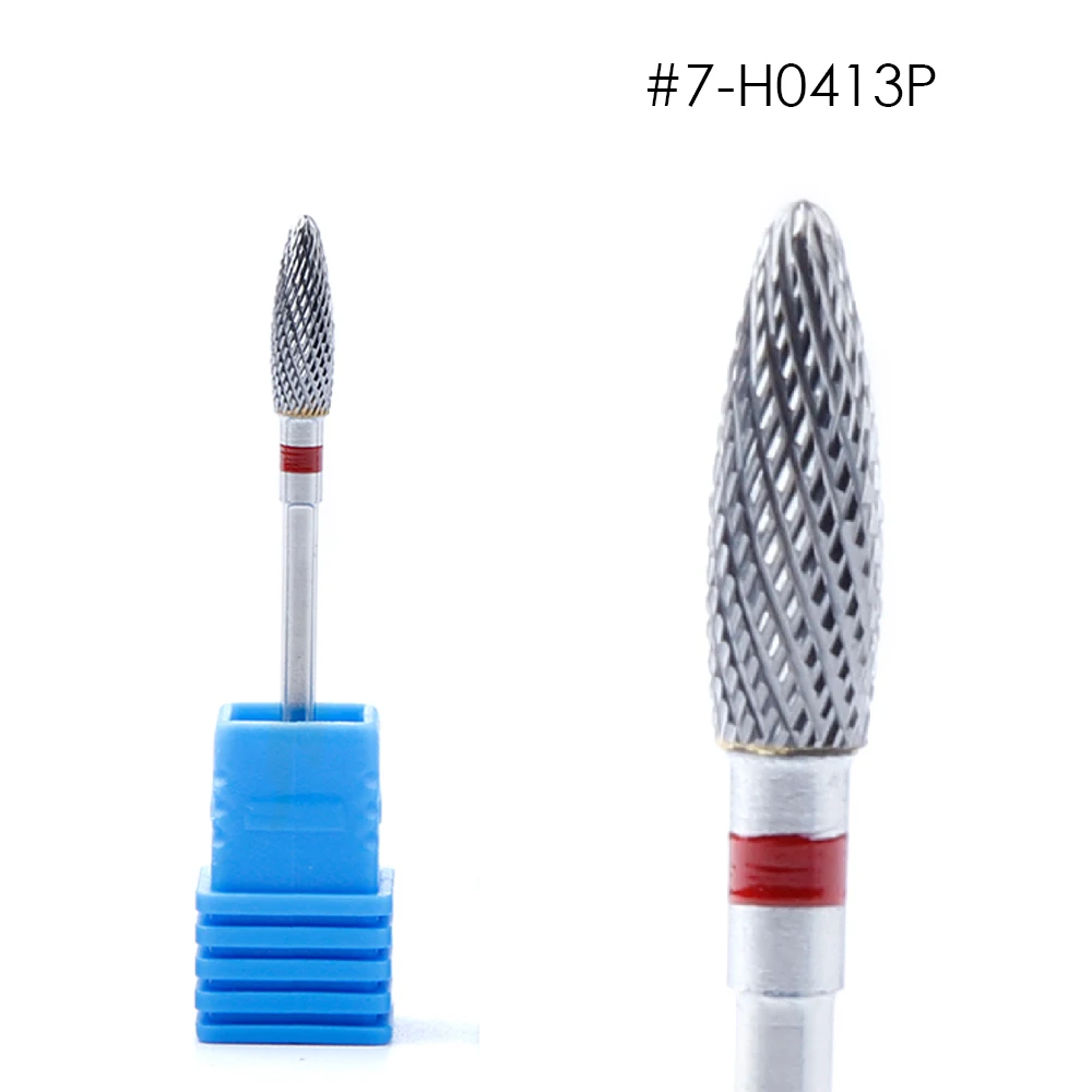 1PC Nail Drill Bits Apparatus for Manicure Blue Tungsten Carbide Cutters for Manicure Gel Remover Nail Pedicure Polish Drill Bit - Цвет: H0413P
