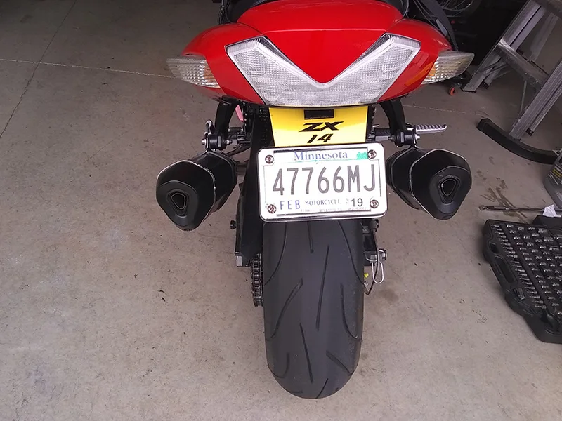 ZZR1400 ZX14R выхлопная системный глушитель труба набор мотоцикл Выхлопная Mid подключение глушитель хвост правая левая труба для Kawasak 2006