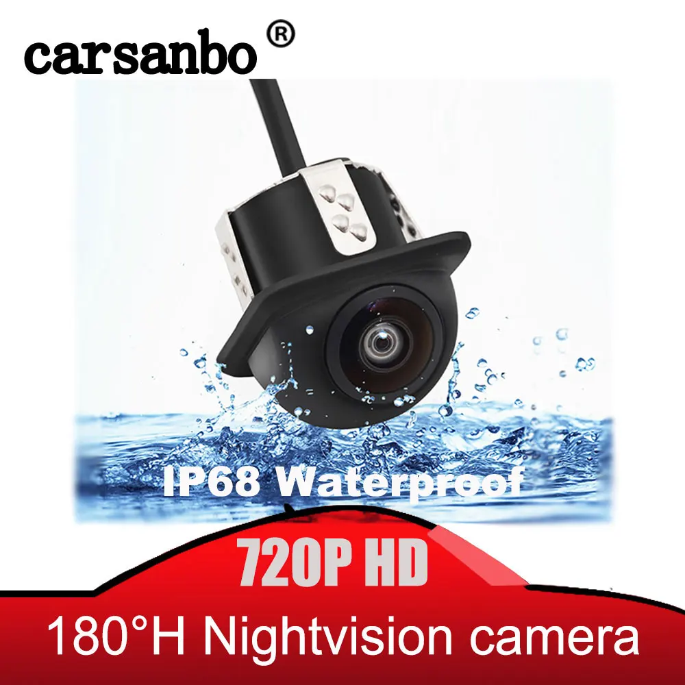 Carsanbo Super HD 1280*720P камера ночного видения для автомобиля или заднего вида переключаемая IP68 Водонепроницаемая камера заднего вида