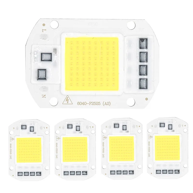 LED Bulb COB Chip 50W 30W 20W 10W Beads 220-240V No need driver For Outdoor Indoor FloodLight Backlight Led module CoolWhite