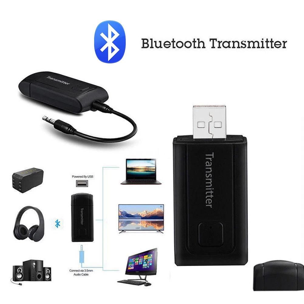 Аудио Bluetooth передатчик 3,5 мм беспроводной Bluetooth адаптер Plug and Play GV99