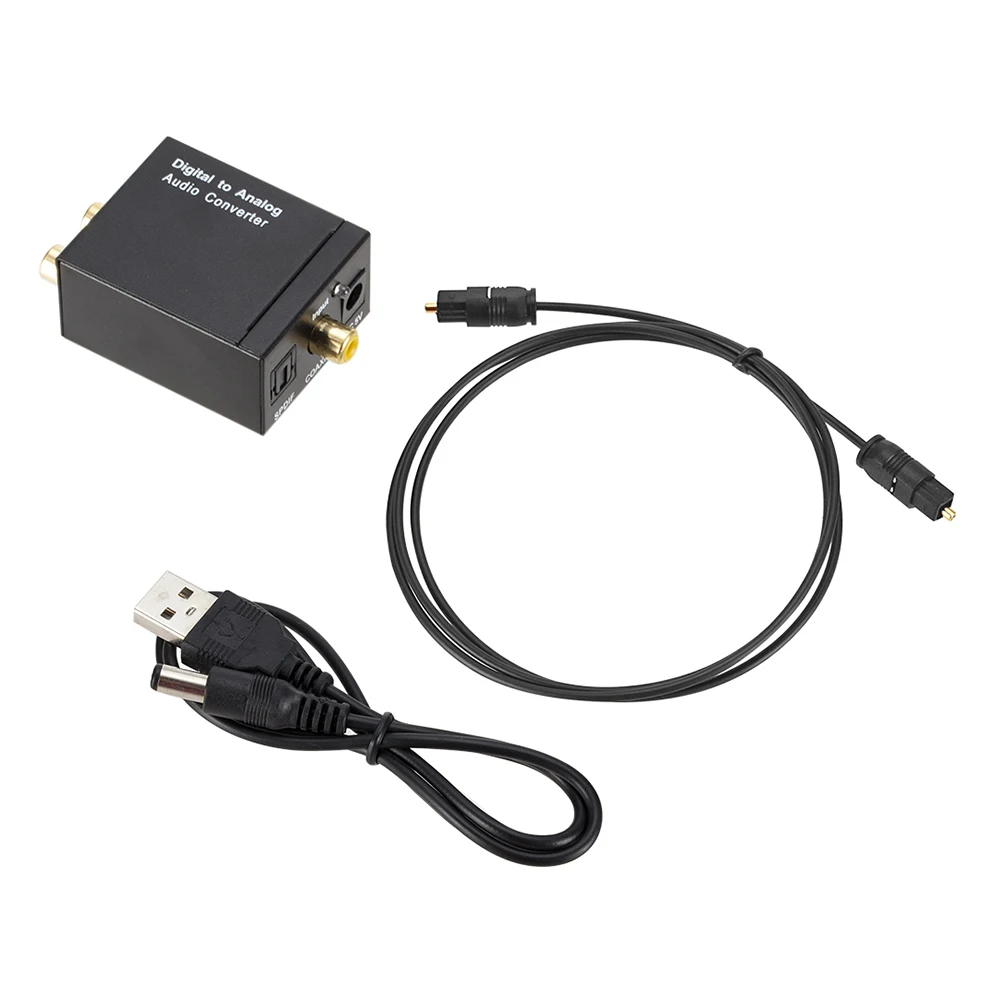 3,5 мм оптический цифровой стерео аудио S/PDIF Toslink коаксиальный сигнальный аналог преобразователь DAC разъем 2* усилитель RCA аудио декодер адаптер