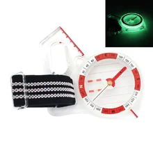 Светящийся Сильный магнитный компас направляющий Многофункциональный походный инструмент для выживания