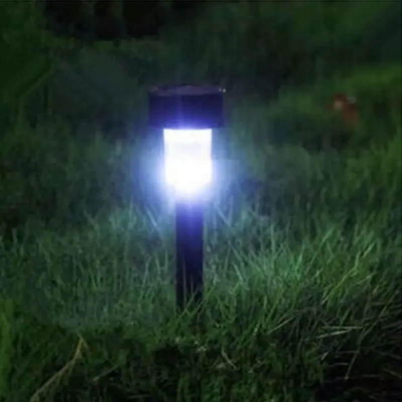 10pcs Landscape Lamp 40MA Pure White LED Light Lamp Solar Power Outdoor Lighting Spot Auto Lawn Path 2V Yard Garden