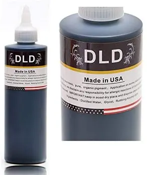 

DLD Dynamic Color Tri-Color Black Tattoo Ink, Professional Body Art Tattoo Pigment Accessories 250ml (8 oz)