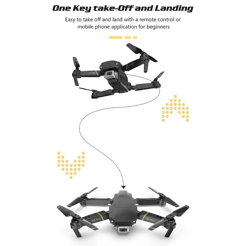 GD89 wifi FPV 480P 1080P HD камера режим удержания высоты складной Радиоуправляемый Дрон RTF 634F