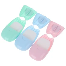 Портативная коробка для мытья рук, ароматизированные листы, одноразовое мыло в коробке, бумага 8*4,5 см