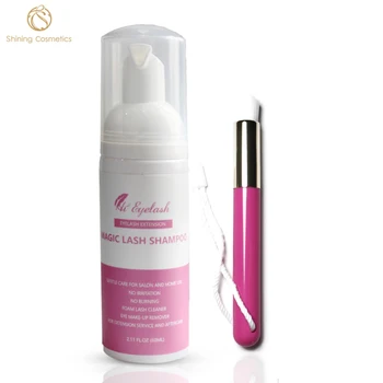 

27pcs 60ml Bubble Lash Shampoo Cleaner Eyelash Extension Private Label Individual Eyelash Extension Cleanser Shampoo Eyelashe