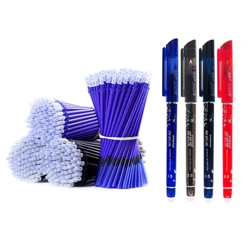 

20 Pcs/lot Magic Erasable Pen Refills Rod 0.5mm Office Gel Pen Washable Handle Blue Black Red Ink Pen Writing Stationery