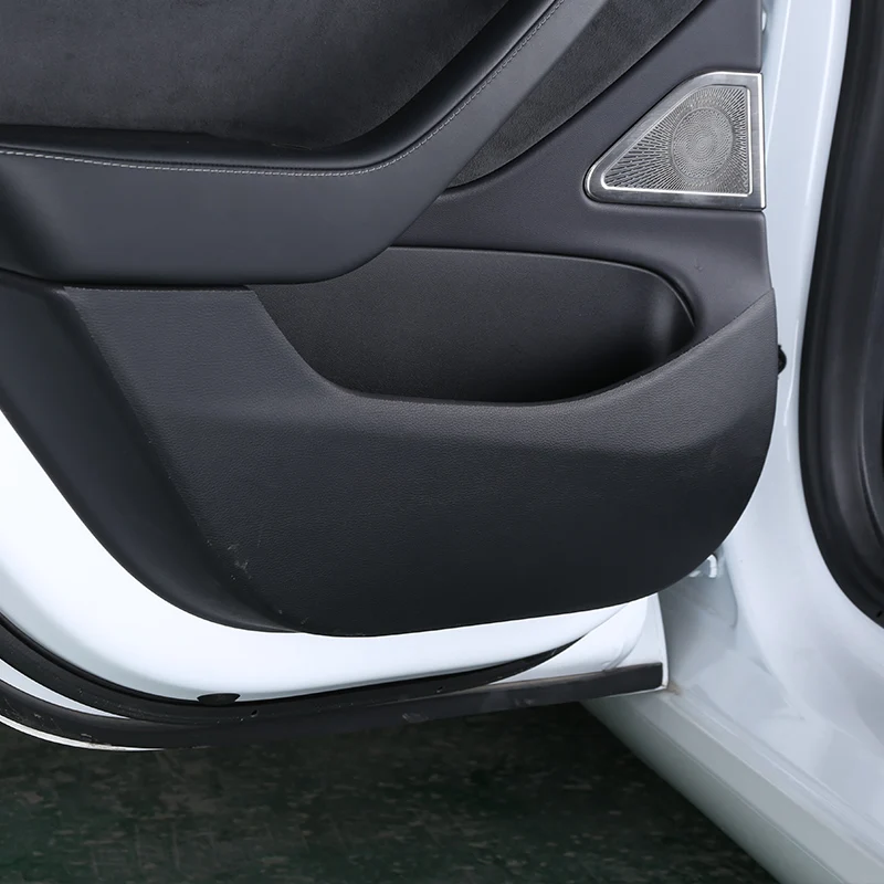 Кожаный коврик для двери Tesla model 3 аксессуары/автомобильные аксессуары модель tesla